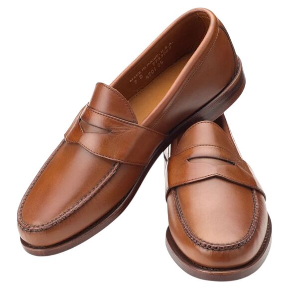 J Crew Shoes Mens 10.5 Brown‎ Leather Penny Loafers Preppy AW268 Luxury Holiday main image 4
